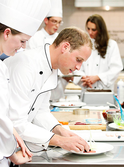 Royals in Canada: Prince William takes part in a cooking workshop in Montreal