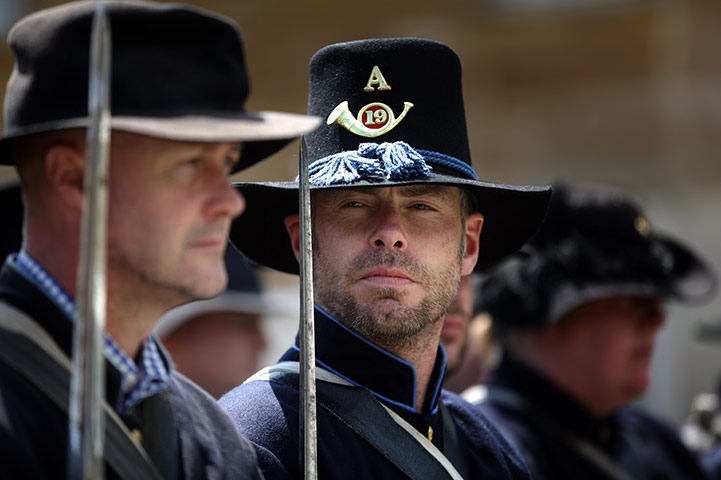 American civil war: American cicil war re-enactment in Yorkshire 