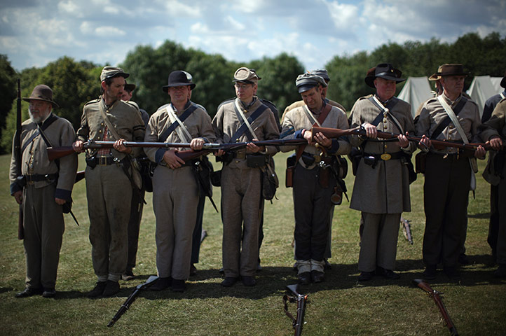 American civil war: American cicil war re-enactment in Yorkshire 