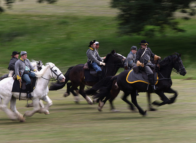 American civil war: American cicil war re-enactment in Yorkshire 