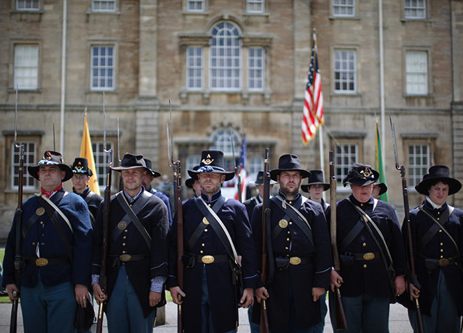 American civil war: American cicil war re-enactment in Yorkshire 