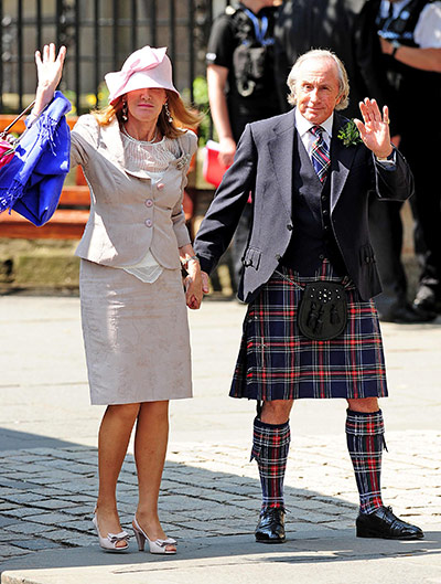 Royal wedding: Sir Jackie Stewart