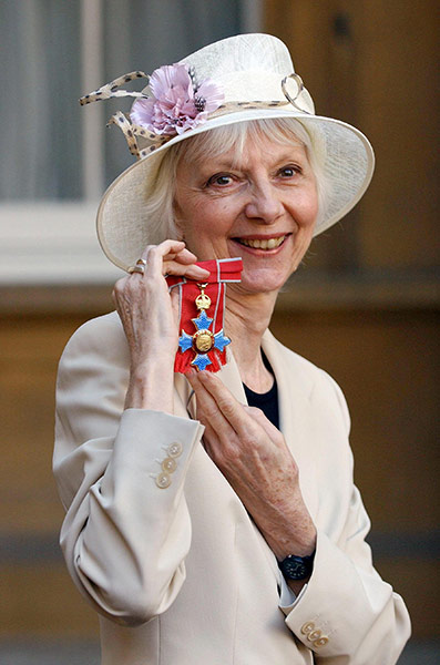 Anna Massey: 2005: Anna Massey with her CBE medal after her investiture 