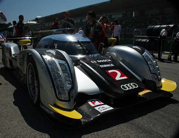 Imola Le Mans Series: Audi No2 lines up for the start of the race Le Mans Series at Imola