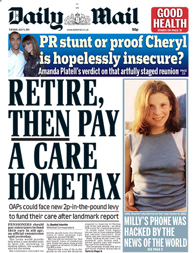 Milly Dowler Hacking: The Mail 5 July