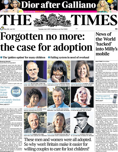 Milly Dowler Hacking: The Times