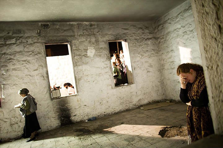 24 hours in pictures: Jewish worshippers pray outside Joseph's Tomb, West Bank
