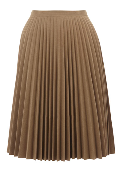 The new prim: Mustard pleated skirt from Oasis