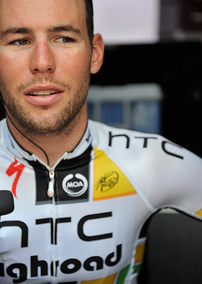 Tour de France stage 5: A calm looking Mark Cavendish before the start the race