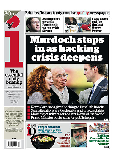 Hacking fronts 7 July: The i