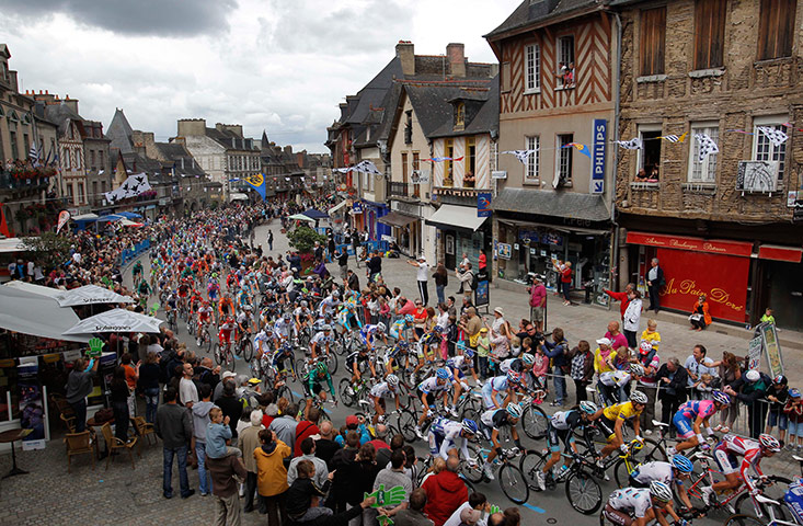 Tour de France Stage 6: The route takes the riders through the village of Dol de Bretagne 