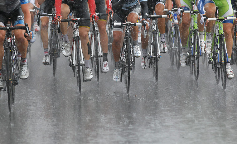 Tour de France Stage 6: Riders on stage 6 in the pouring rain