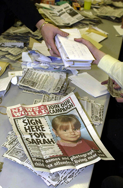 News of the World Update: Mail supporting the News Of The World's 