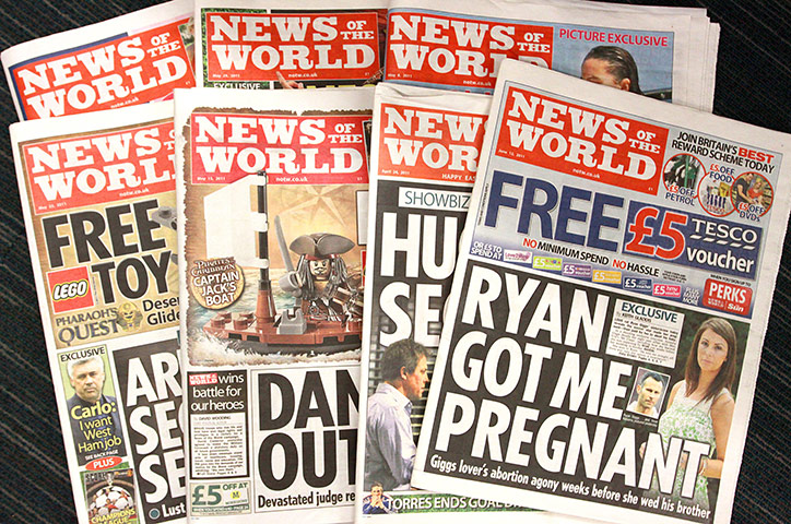 News of the World Update: A selection of News of the World papers
