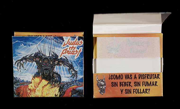 Home of Metal: Judas Priest cigarette papers.