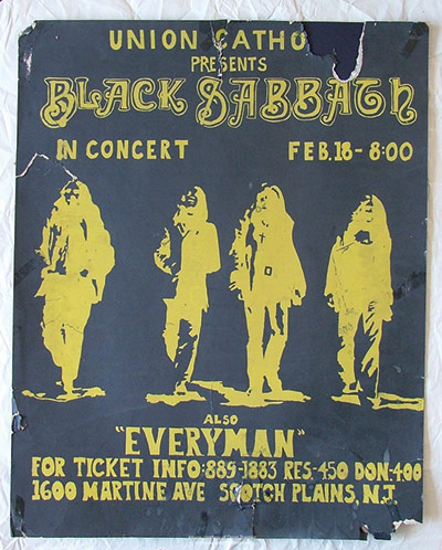 Home of Metal: Black Sabbath poster.