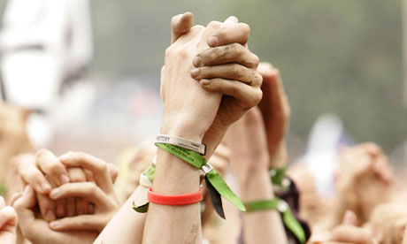 Glasto hands