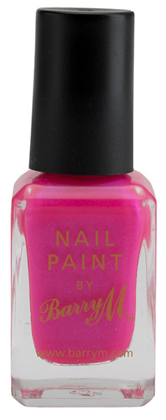 Key trends: nails: Barry M neon nail paint in pink