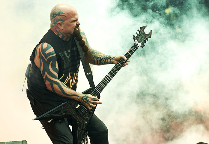 Sonisphere at Knebworth: Kerry King of Slayer performs the first day of Sonisphere 2011