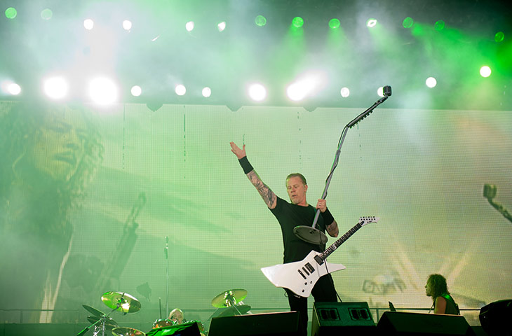 Sonisphere at Knebworth: James Hetfield of Metallica Sonisphere Festival - Day 1