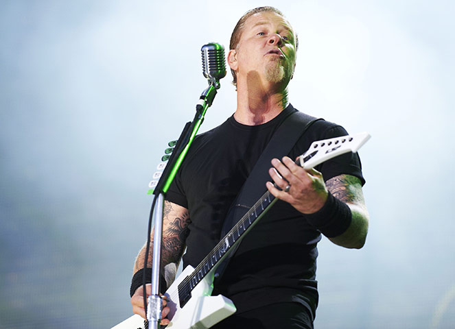 Sonisphere at Knebworth: James Hetfield of Metallica Sonisphere 2011 - Day 1