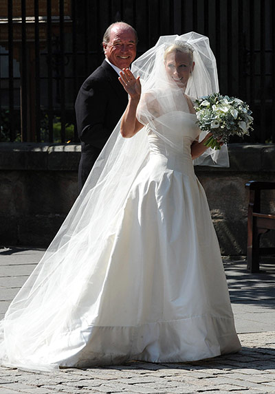 zara phillips wedding: Zara Phillips with her father Mark 