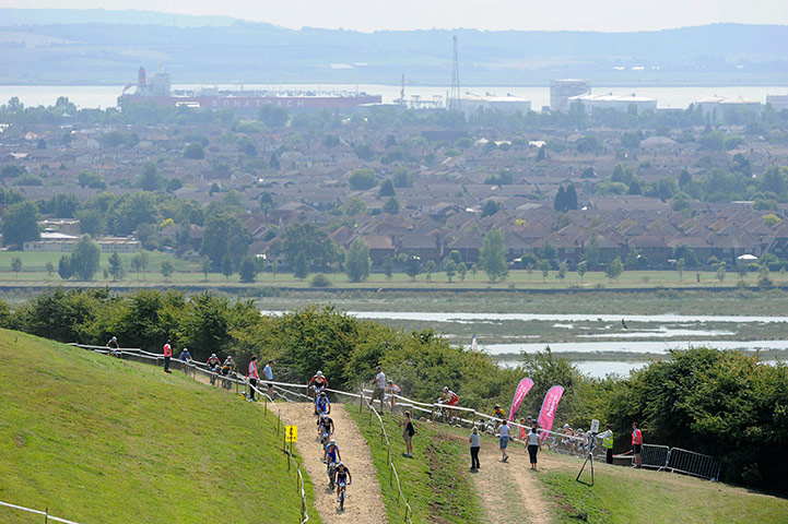 Mountain Biking Test 2012: London Olympic 2012 Test Hadleigh Farm mountain biking