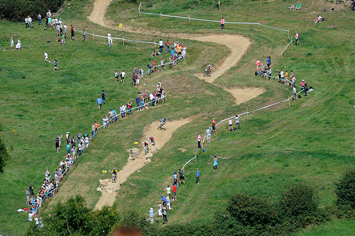 Mountain Biking Test 2012: London Olympic 2012 Test Hadleigh Farm mountain biking