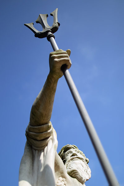 Wrest park: A statue of neptune 