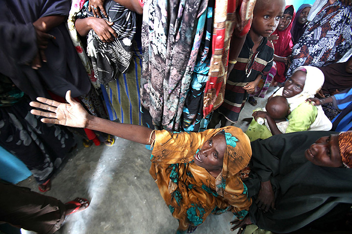 24 hours in pictures: Somalians seek aid at the Gift of Givers make-shift hospital