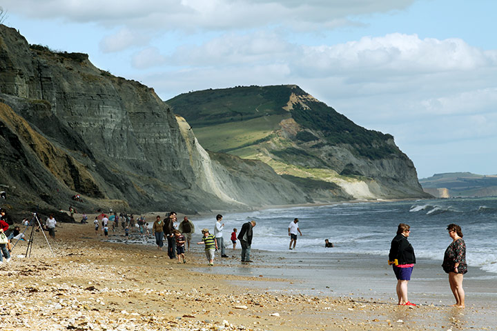 Jurassic Coast: Lyme Regis in Dorset, part of the Jurassic Coast World Heritage Site