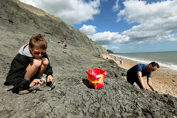 Jurassic Coast: Lyme Regis in Dorset, part of the Jurassic Coast World Heritage Site