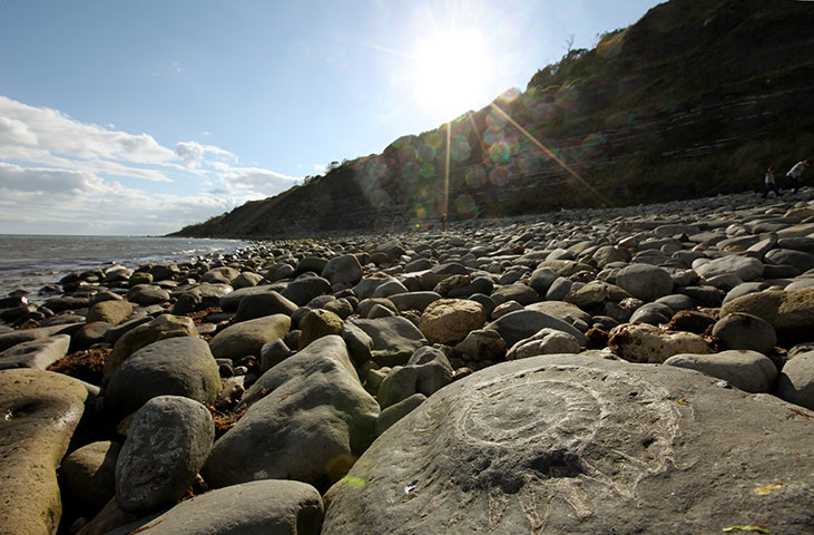 Jurassic Coast: Lyme Regis in Dorset, part of the Jurassic Coast World Heritage Site