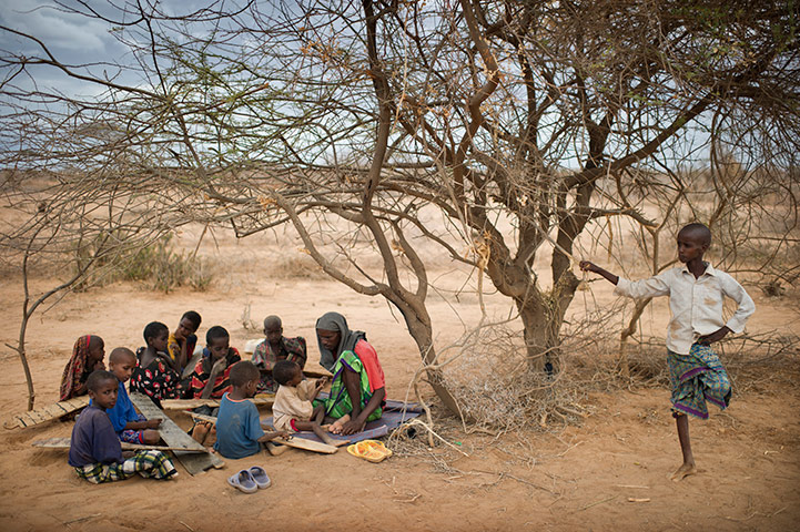 Dadaab camp, Kenya: Koranic school Dadaab camp, Kenya