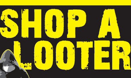 Great Manchester Police's 'Shop a Looter' campaign poster