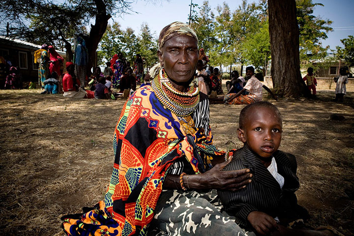 MDG Farmers case studies: Rose Asunyan and her grandson Felix, Camp-Garba dispensary, Isiolo