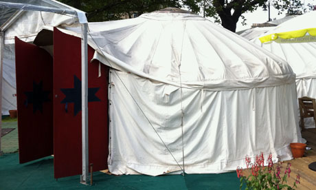 Edinburgh book festival yurt