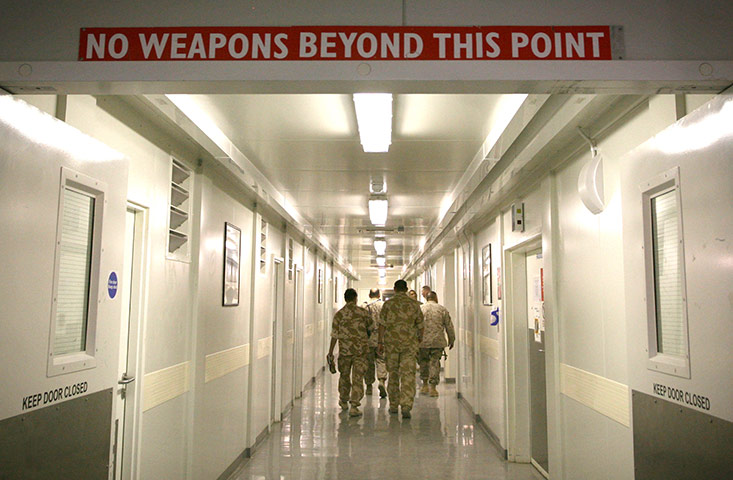 Camp Bastion: General view of Camp Bastion British military hospital