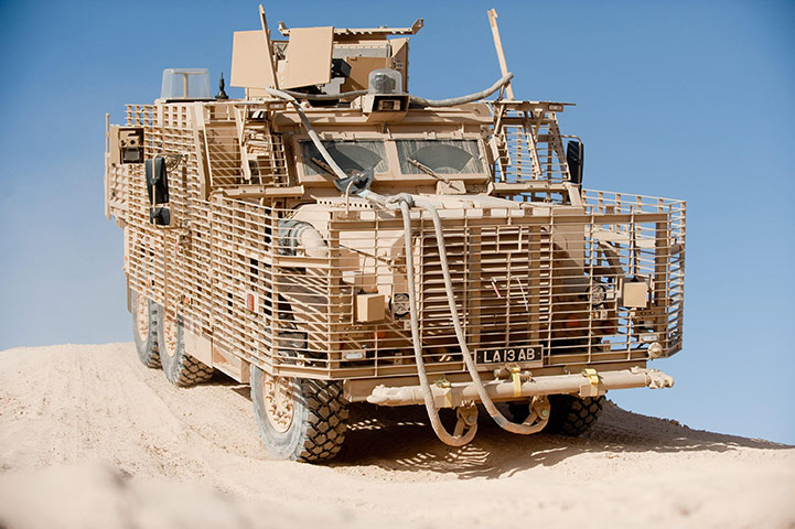 Camp Bastion: Driver training area in Camp Bastion