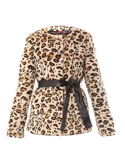 Autumn up your wardrobe: Velvet leopard-print coat