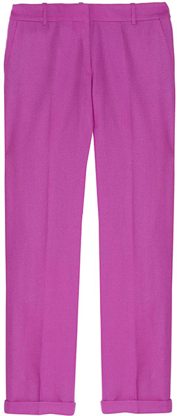 Autumn up your wardrobe: J Crew pink trousers