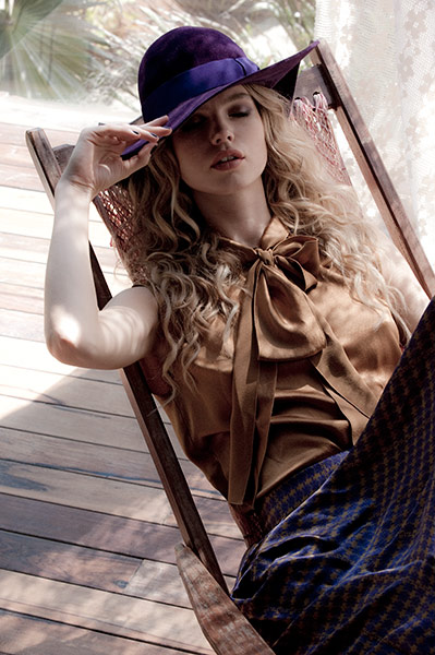 Shady Lady: Silk top