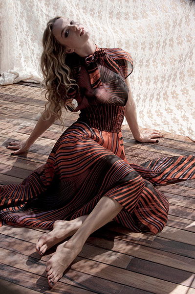 Shady Lady: Patterned dress