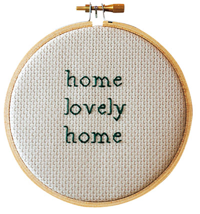Wartime homewares: wartime cross-stitch