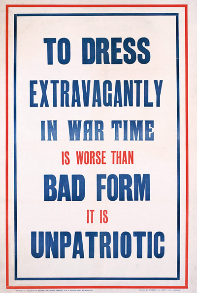 Wartime homewares: wartime poster