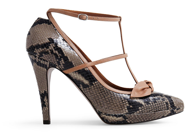 Wish list: Snakeskin heel: Bow court