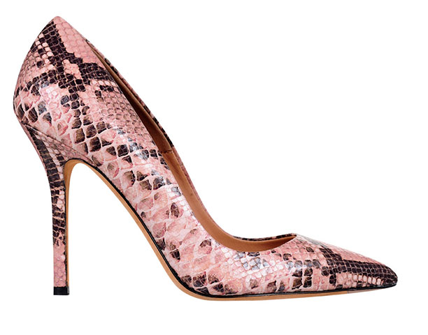 Wish list: Snakeskin heel: Elizabeth nude