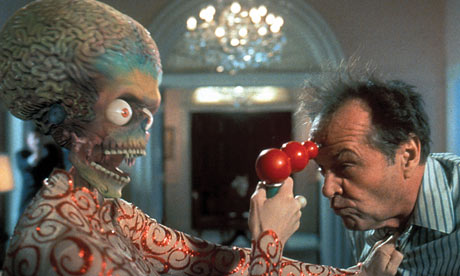 A scene from Mars Attacks!