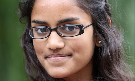 Prina Shah, 18, has been rejected from all her university choices for medicine despite achieving four A*s at A-level. Photograph: Lewis Whyld/PA - Straight-A-star-student-P-007
