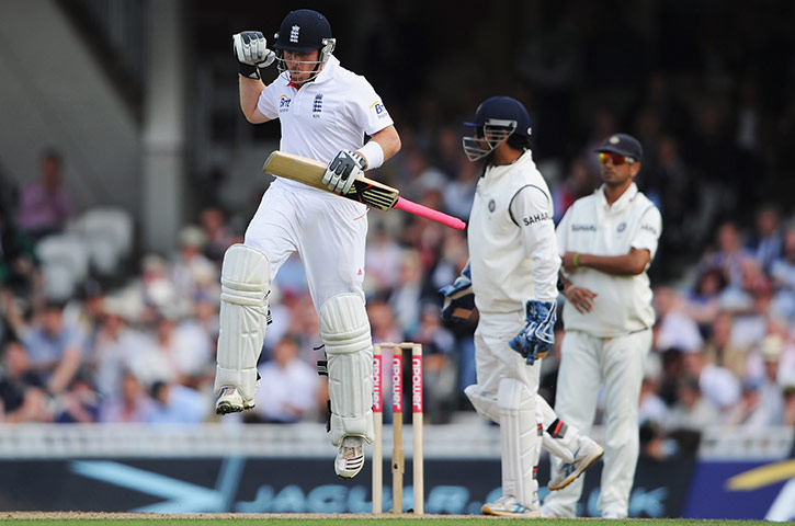 Fourth Test Day Two: England v India: 4th npower Test - Day Two - Ian Bell century